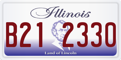 IL license plate B212330