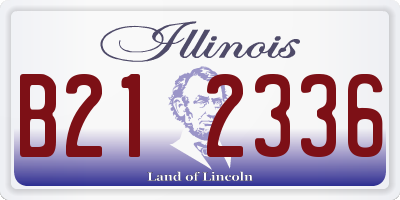IL license plate B212336