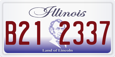 IL license plate B212337