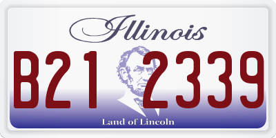 IL license plate B212339