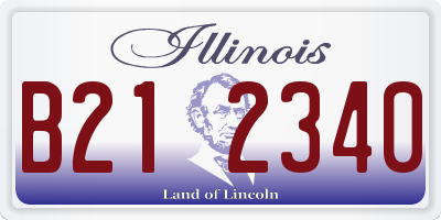 IL license plate B212340