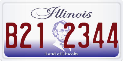 IL license plate B212344