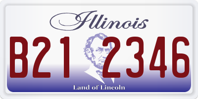 IL license plate B212346