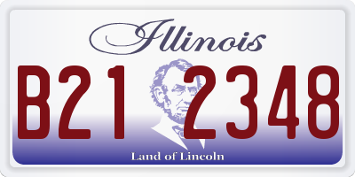 IL license plate B212348