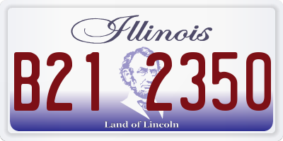 IL license plate B212350