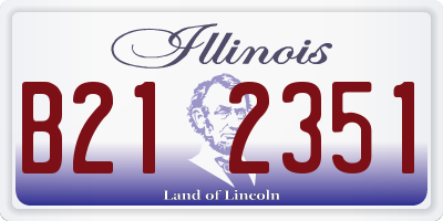 IL license plate B212351