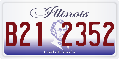 IL license plate B212352