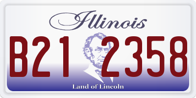 IL license plate B212358