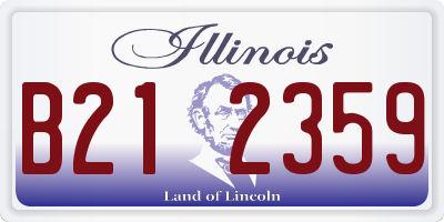 IL license plate B212359