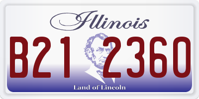 IL license plate B212360