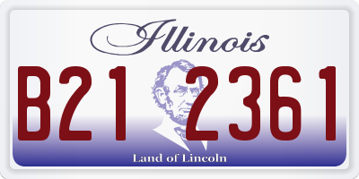 IL license plate B212361