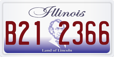 IL license plate B212366