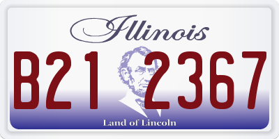 IL license plate B212367
