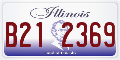 IL license plate B212369