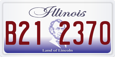 IL license plate B212370