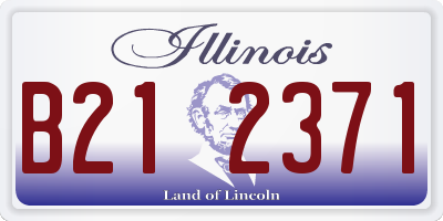 IL license plate B212371