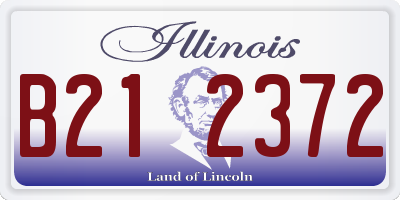 IL license plate B212372