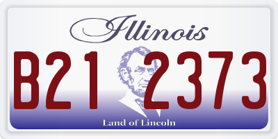 IL license plate B212373