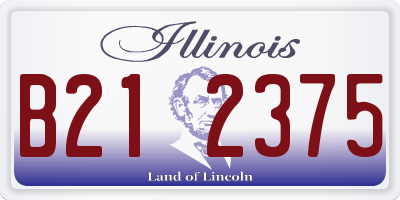 IL license plate B212375