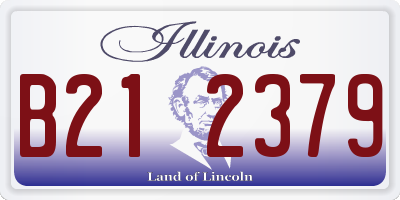 IL license plate B212379