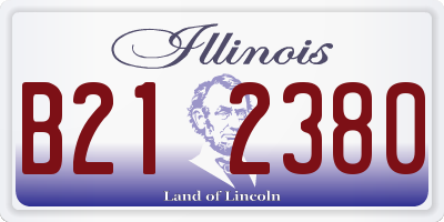 IL license plate B212380