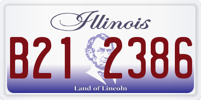 IL license plate B212386
