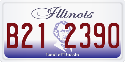 IL license plate B212390