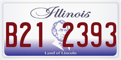 IL license plate B212393