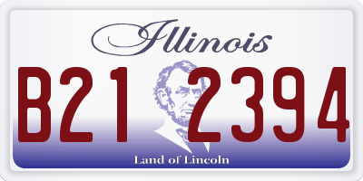 IL license plate B212394