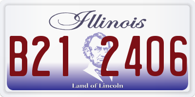 IL license plate B212406