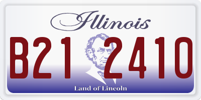 IL license plate B212410