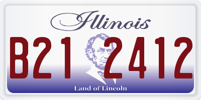 IL license plate B212412