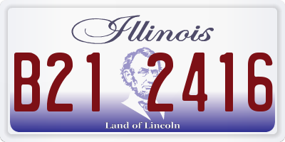 IL license plate B212416