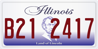 IL license plate B212417