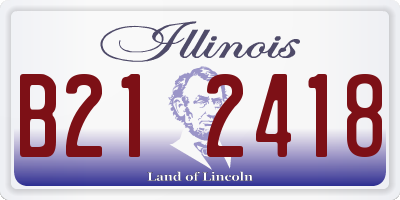 IL license plate B212418