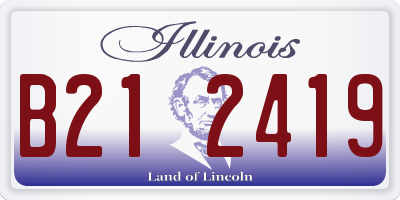 IL license plate B212419