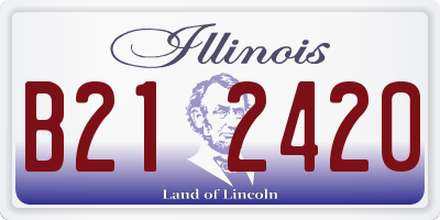 IL license plate B212420