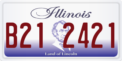 IL license plate B212421