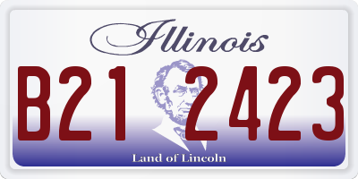 IL license plate B212423