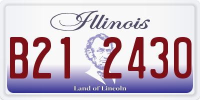 IL license plate B212430