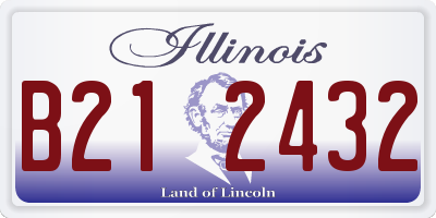 IL license plate B212432