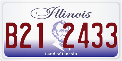 IL license plate B212433