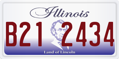 IL license plate B212434