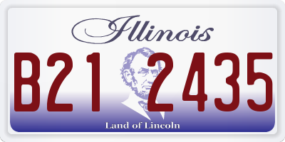 IL license plate B212435