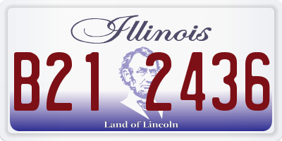 IL license plate B212436
