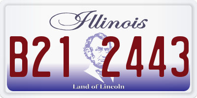 IL license plate B212443