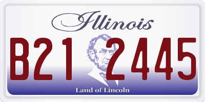 IL license plate B212445