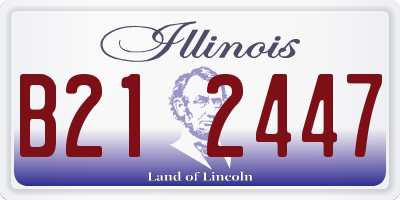 IL license plate B212447