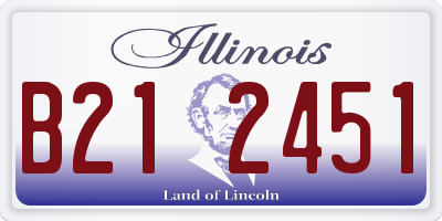 IL license plate B212451