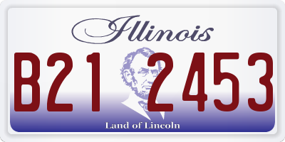 IL license plate B212453